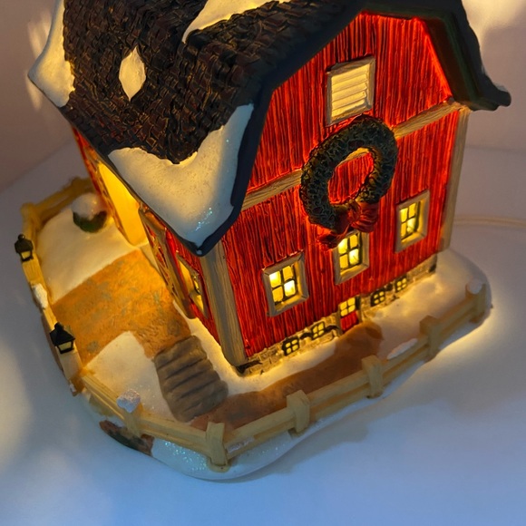 Santa’s Workbench Willow Walk Farm Lighted Christmas Village - Picture 9 of 11